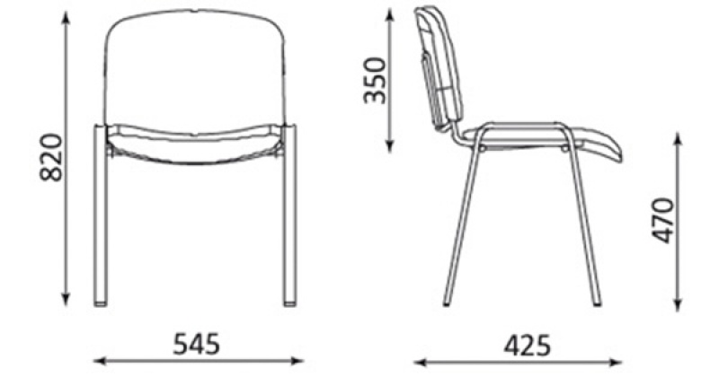 Krzesło konferencyjne OFFICE PRODUCTS Kos Premium, czarne - zdjęcie (2