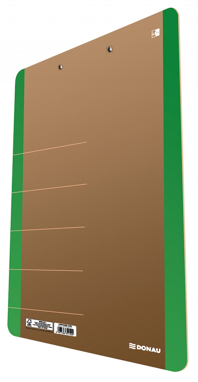 Clipboard DONAU Life, karton, A4, z klipsem, zielony - zdjęcie (4