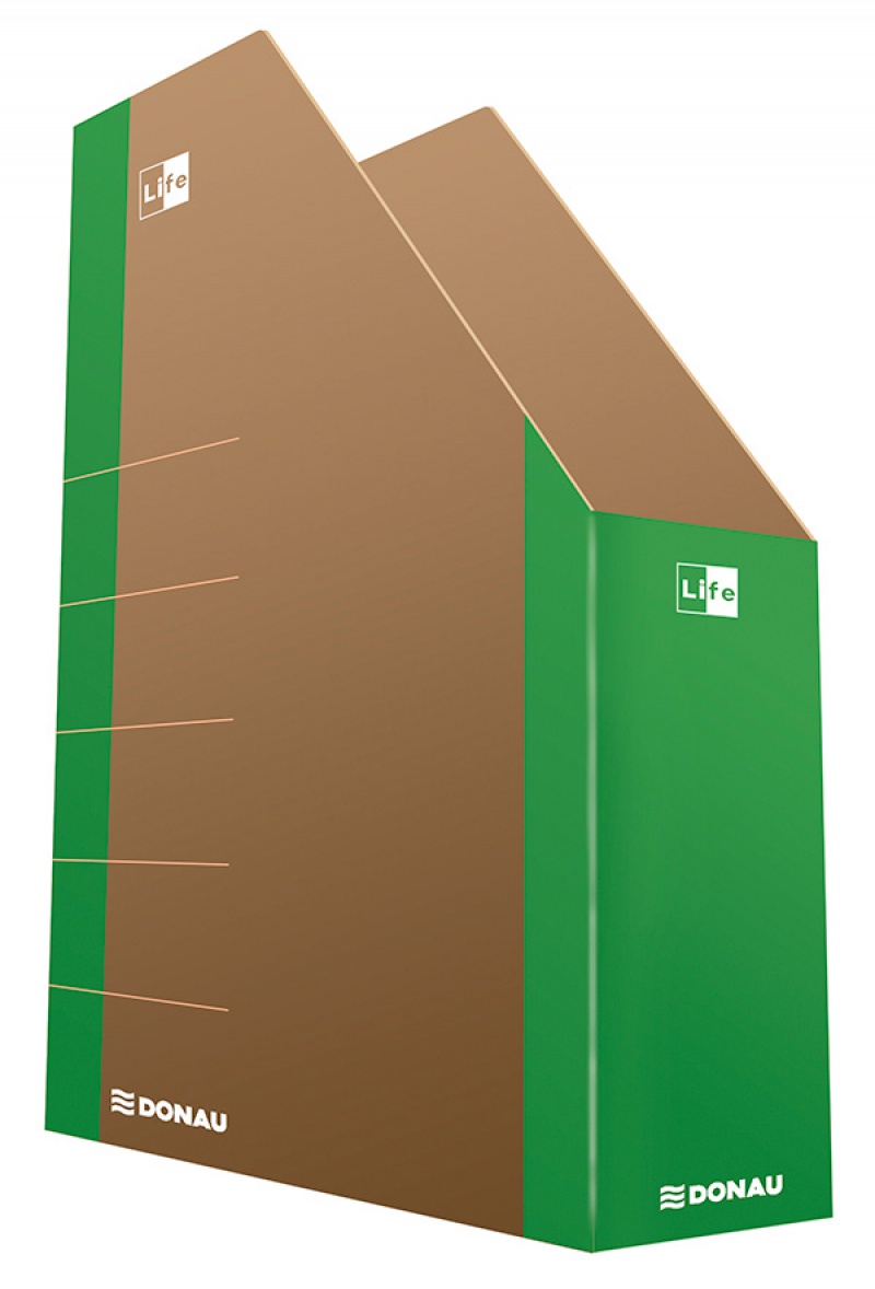 Pojemnik na dokumenty DONAU Life, karton, A4, zielony - zdjęcie (3