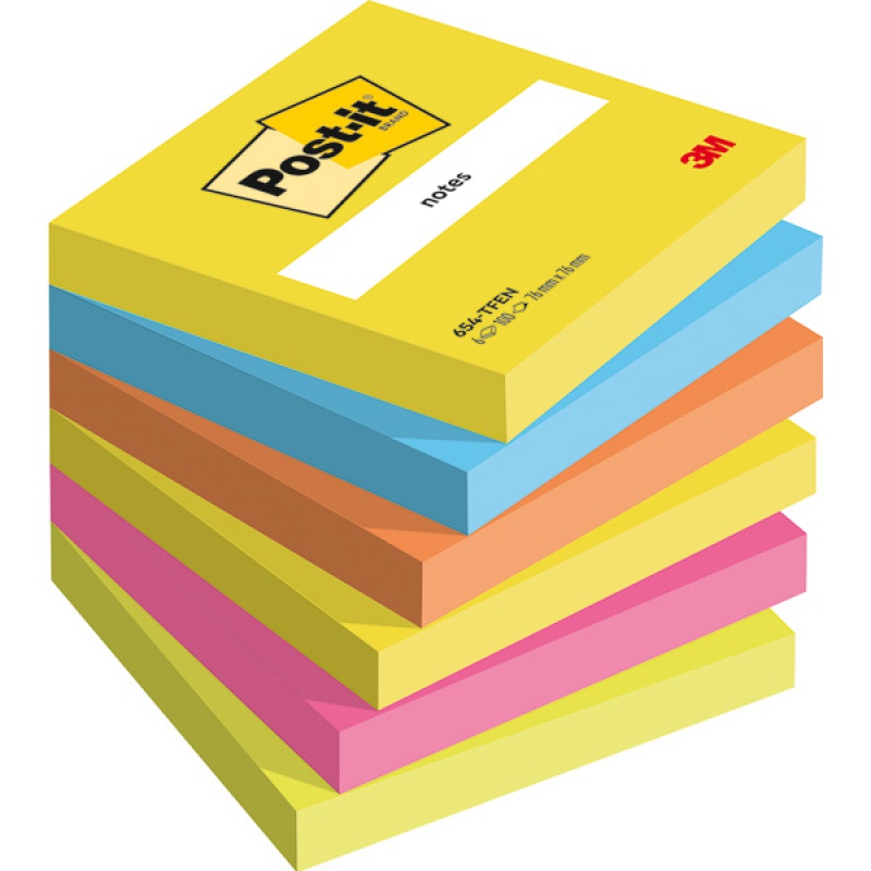 Karteczki samoprzylepne Post-it®, ENERGETIC, 76x76mm, 6x100 kart. - zdjęcie (9