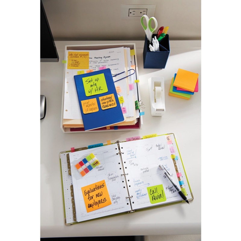 Karteczki samoprzylepne Post-it® Super Sticky, CARNIVAL, 76x127mm, 6x90 kart. - zdjęcie (7