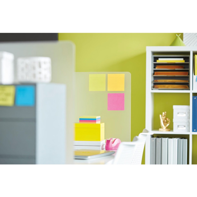Karteczki samoprzylepne Post-it® Super Sticky XL, CARNIVAL, w linię, 101x101mm, 6x90 kart. - zdjęcie (7
