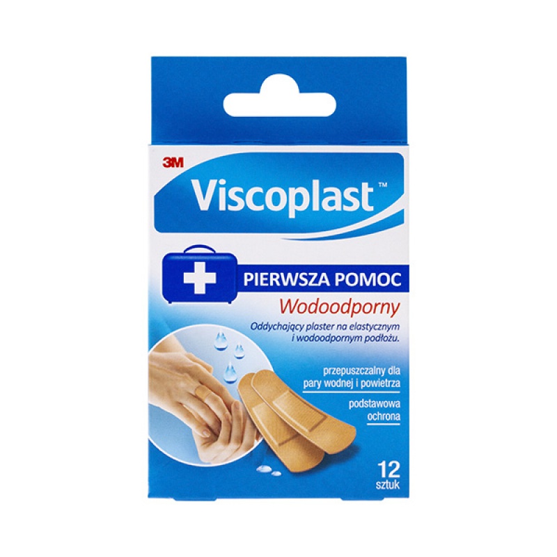 Zestaw plastrów VISCOPLAST, wodoodporne, 12szt., mix kolorów - zdjęcie (4