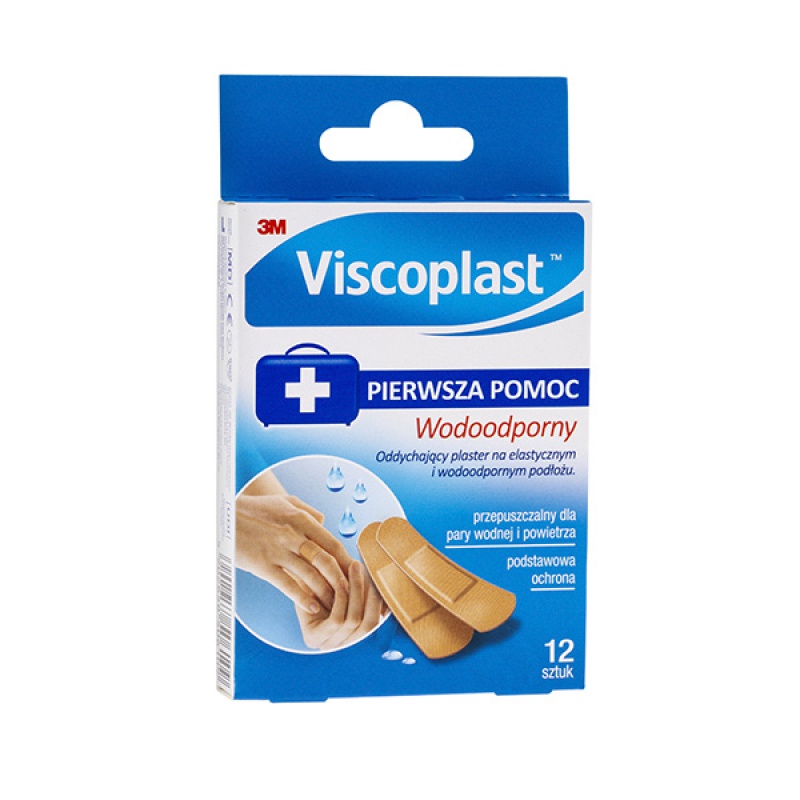 Zestaw plastrów VISCOPLAST, wodoodporne, 12szt., mix kolorów - zdjęcie (3