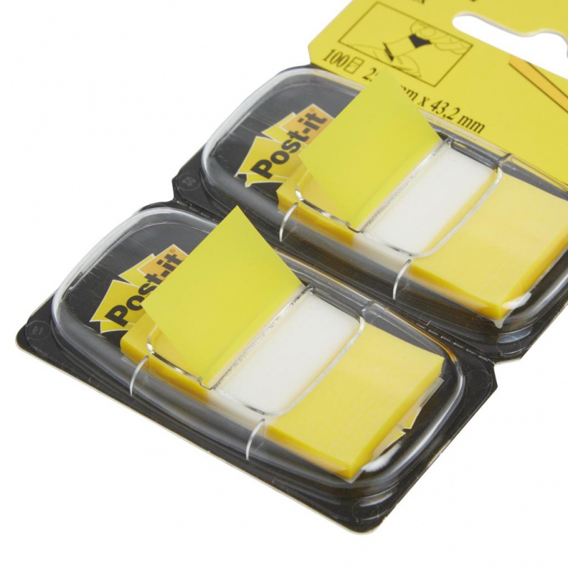 Zakładki indeksujące POST-IT® (680-Y2EU), PP, 25,4x43,2mm, 2x50 kart., żółte - zdjęcie (8