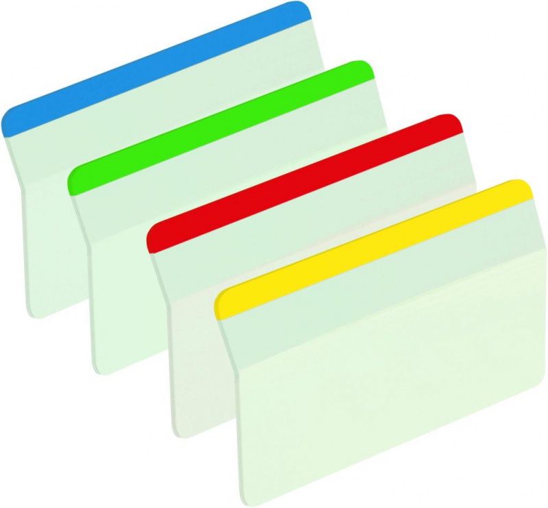 Zakładki indeksujące POST-IT® do archiwizacji (686-A1), PP, wygięte, 50,8x38,1mm, 4x6 kart., mix kolorów - zdjęcie (6