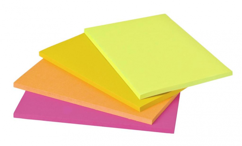 Karteczki samoprzylepne POST-IT® Super Sticky (6845-SSP), 200x149mm, 4x45 kart., mix kolorów - zdjęcie (7