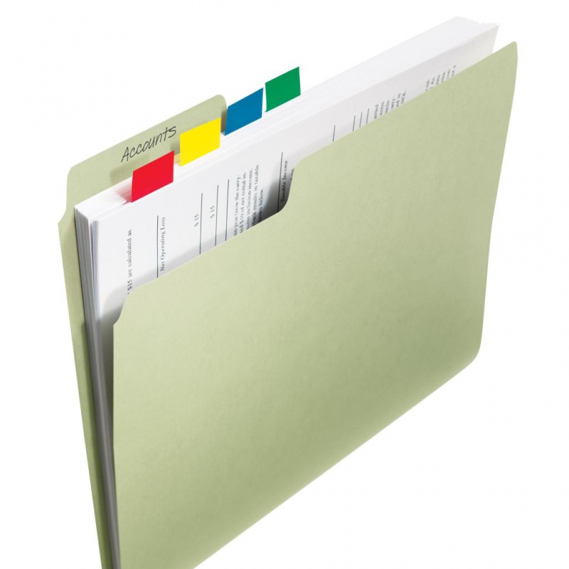 Zakładki indeksujące POST-IT® do archiwizacji (680-684A-EU), PP, 2x16 strałek 11,9x43,2mm + 16 zakładek 23,8x43,2mm, morskie kol - zdjęcie (5