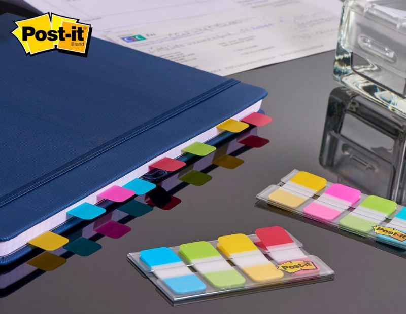 Zakładki indeksujące POST-IT® do archiwizacji (676-AYPV), PP, silne, 15,8x38,1mm, 4x10 szt., mix kolorów - zdjęcie (6