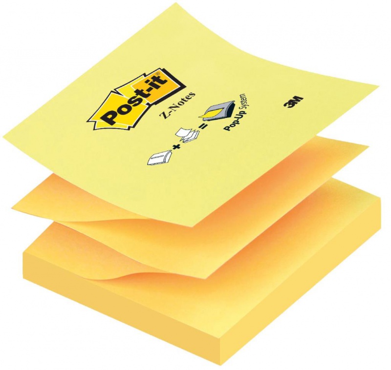 Karteczki samoprzylepne POST-IT® Z-Notes (R-330), 76x76mm, 1x100 kart., żółte - zdjęcie (8