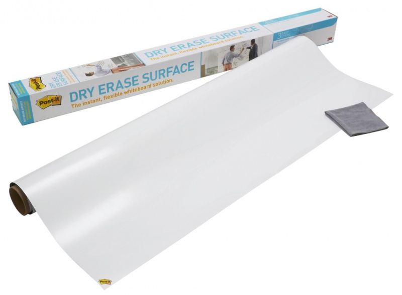 Suchościeralna folia w rolce POST-IT® Dry Erase (DEF4X3-EU), 91x122cm, biała - zdjęcie (5