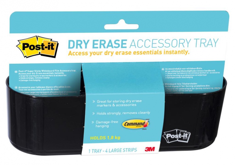 Koszyk na akcesoria POST-ITt® Dry Erase (DEFTRAY-EU), czarny - zdjęcie (4