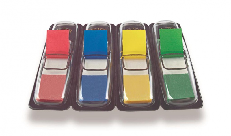 Zakładki indeksujące POST-IT® (683-4), PP, 11,9x43,1mm, 4x35 kart., mix kolorów - zdjęcie (6