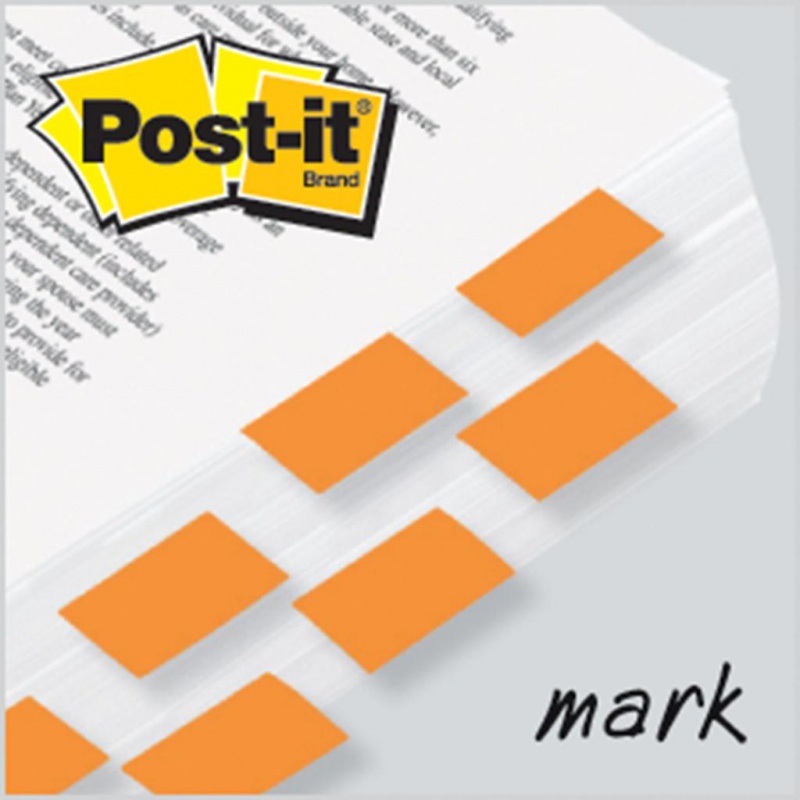 Zakładki indeksujące POST-IT® (680-4), PP, 25,4x43,2mm, 50 kart., pomarańczowe - zdjęcie (7