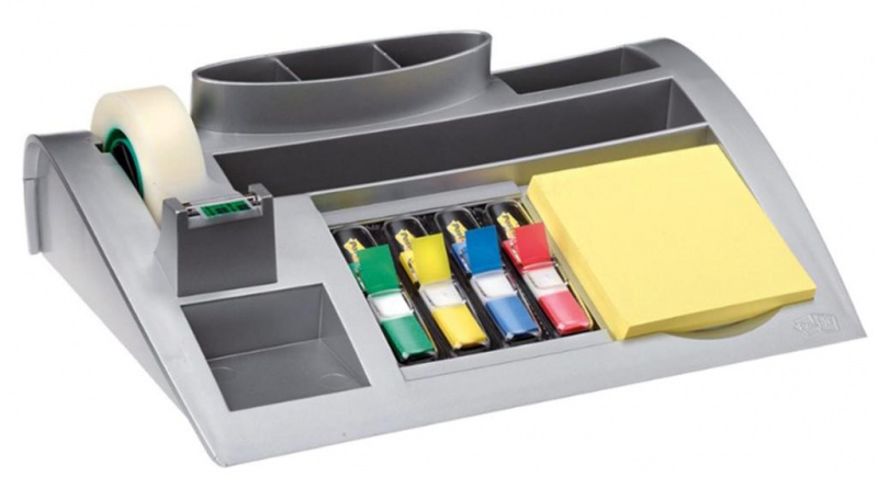 Organizer SCOTCH® (C50), srebrny, taśma, zakładki, bloczek GRATIS - zdjęcie (4