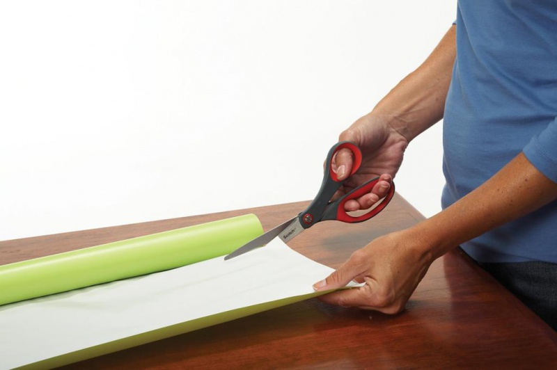 Nożyczki biurowe SCOTCH® (1447), precyzyjne, 18cm, czerwono-szare - zdjęcie (4