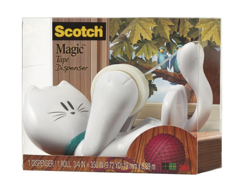 Dyspenser do taśm Scotch® w kształcie kotka (C39 KITTY), taśma GRATIS - zdjęcie (5