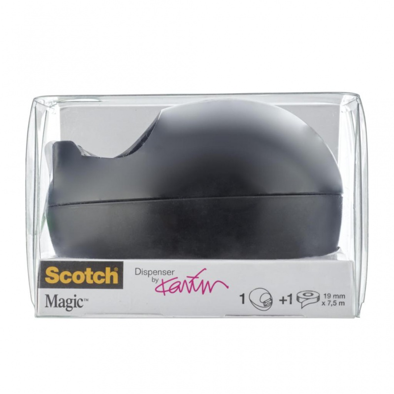 Dyspenser do taśm SCOTCH® Magic™ (C36-B-EU) projektu Karim Rashid, czarny, taśma GRATIS - zdjęcie (6