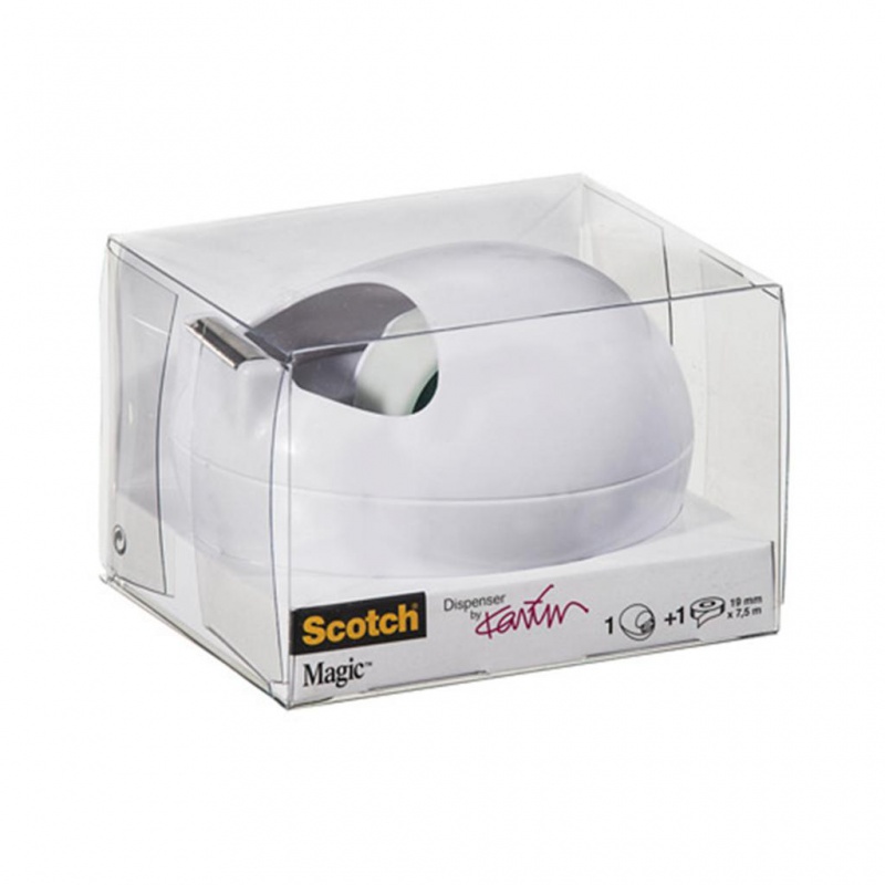 Dyspenser do taśm SCOTCH® Magic™ (C36-W-EU) projektu Karim Rashid, biały, taśma GRATIS - zdjęcie (6