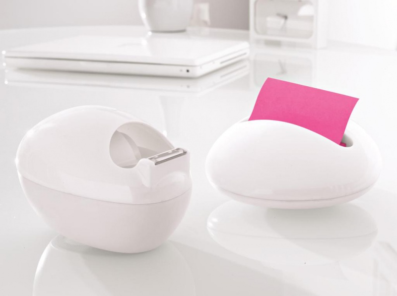 Dyspenser do taśm SCOTCH® Magic™ (C36-W-EU) projektu Karim Rashid, biały, taśma GRATIS - zdjęcie (2