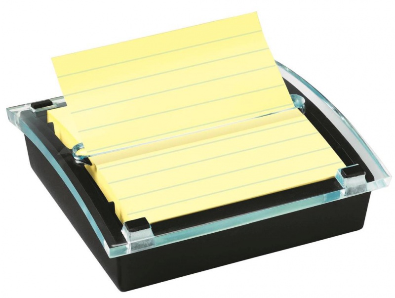 Podajnik do karteczek samoprzylepnych POST-IT® Millenium XL Z-Notes (DS440-SSCYL), czarny, 1 bloczek GRATIS - zdjęcie (7