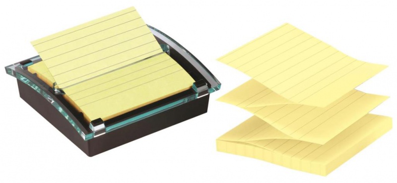 Podajnik do karteczek samoprzylepnych POST-IT® Millenium XL Z-Notes (DS440-SSCYL), czarny, 1 bloczek GRATIS - zdjęcie (6