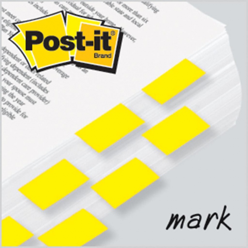Zakładki indeksujące POST-IT® (680-5), PP, 25,4x43,2mm, 50 kart., żółte - zdjęcie (7