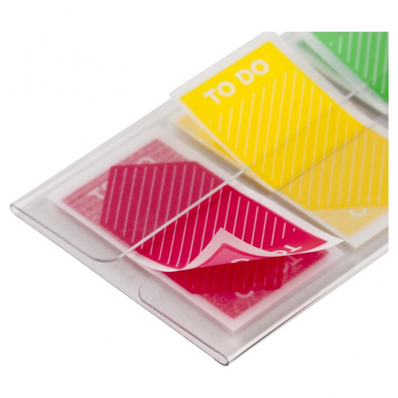 Zakładki indeksujące POST-IT® (682-TODO), PP, 23,8x43,2mm, 3x20 kart., mix kolorów - zdjęcie (6