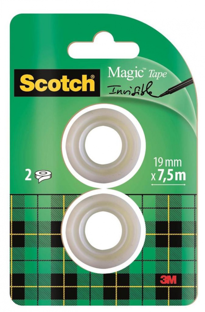 Taśma biurowa SCOTCH® Magic™ (8-1975R2), matowa, 19mm, 7,5m, 2szt. - zdjęcie (8