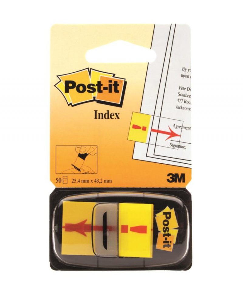 Zakładki indeksujące POST-IT® z nadrukiem „wykrzyknik” (680-33), PP, 25,4x43,2mm, 50 kart. - zdjęcie (4