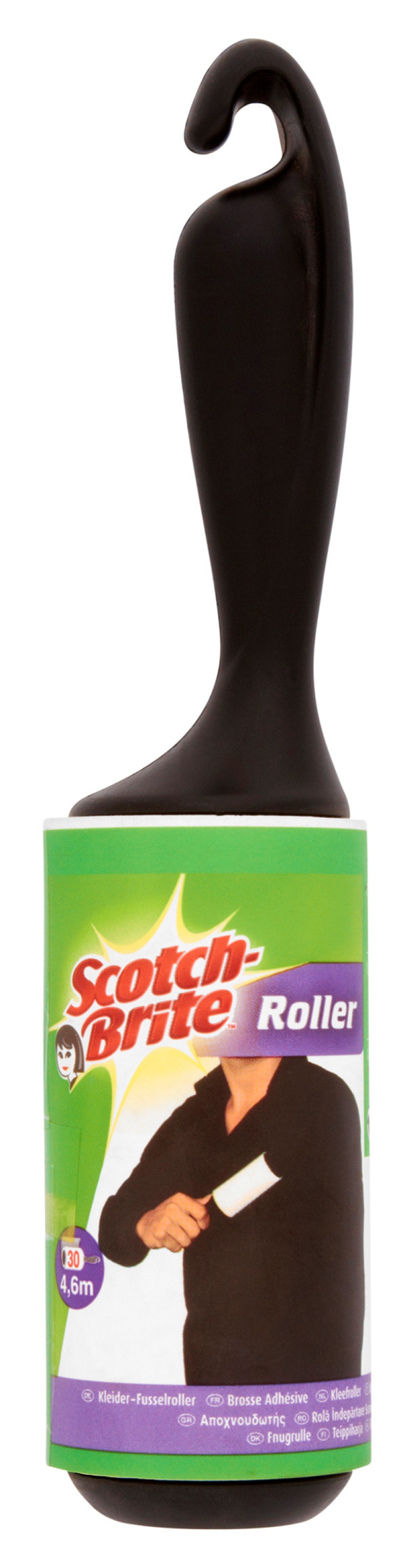 Rolka czyszcząca SCOTCH BRITE™, 30 listków, czarna