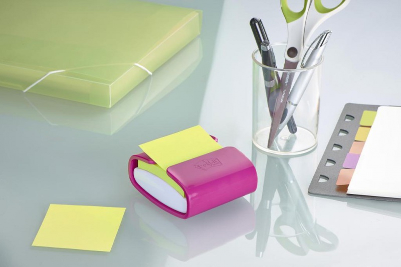 Podajnik do karteczek samoprzylepnych POST-IT® Pro (PRO-C-1SSC), fioletowy, w zestawie 1 bloczek Super Sticky Z-Notes - zdjęcie (7