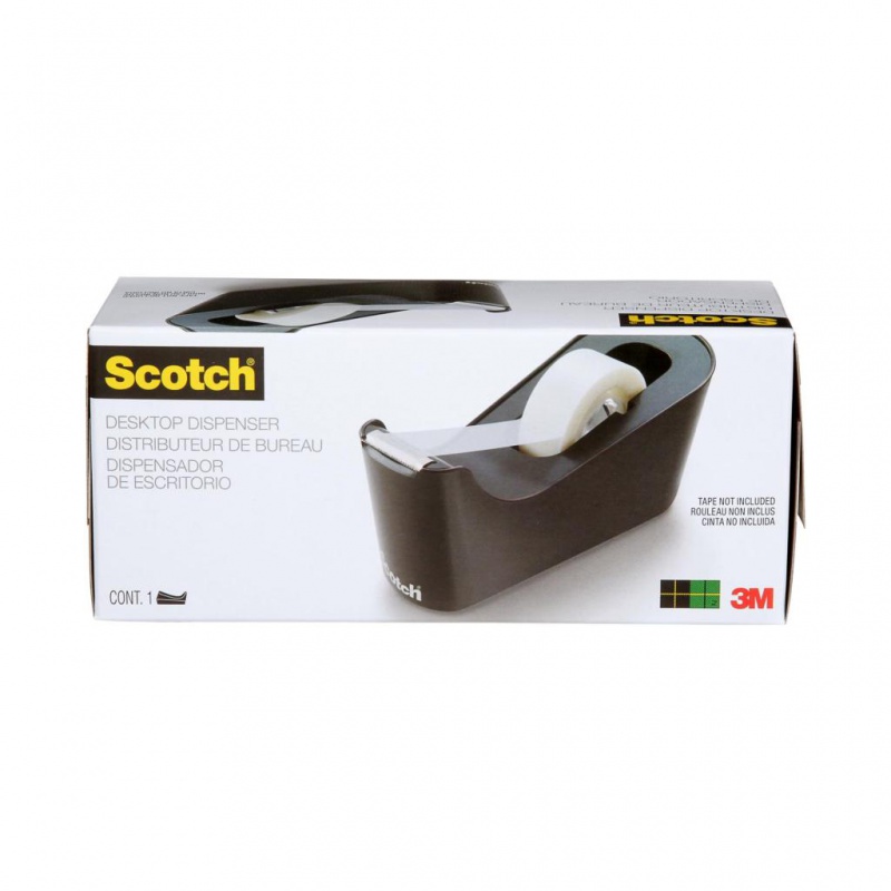 Dyspenser do taśm SCOTCH® (C-18B), w zestawie taśma Magic 19mmx33m, czarny - zdjęcie (5