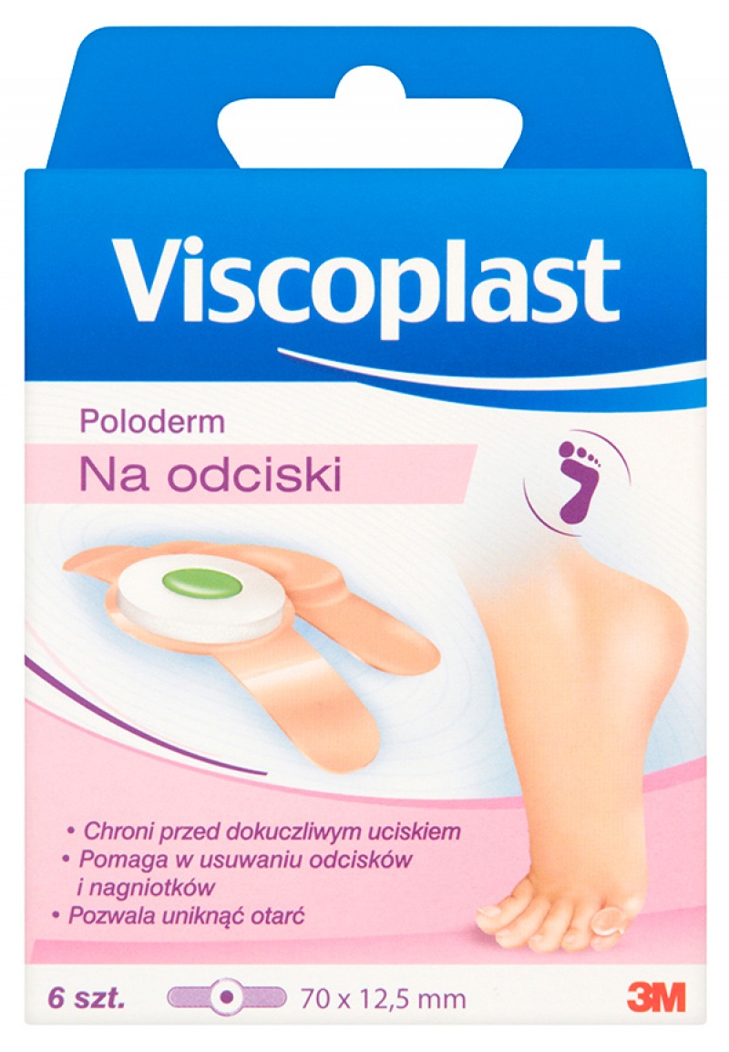 Plaster na odciski VISCOPLAST Poloderm, 6szt.