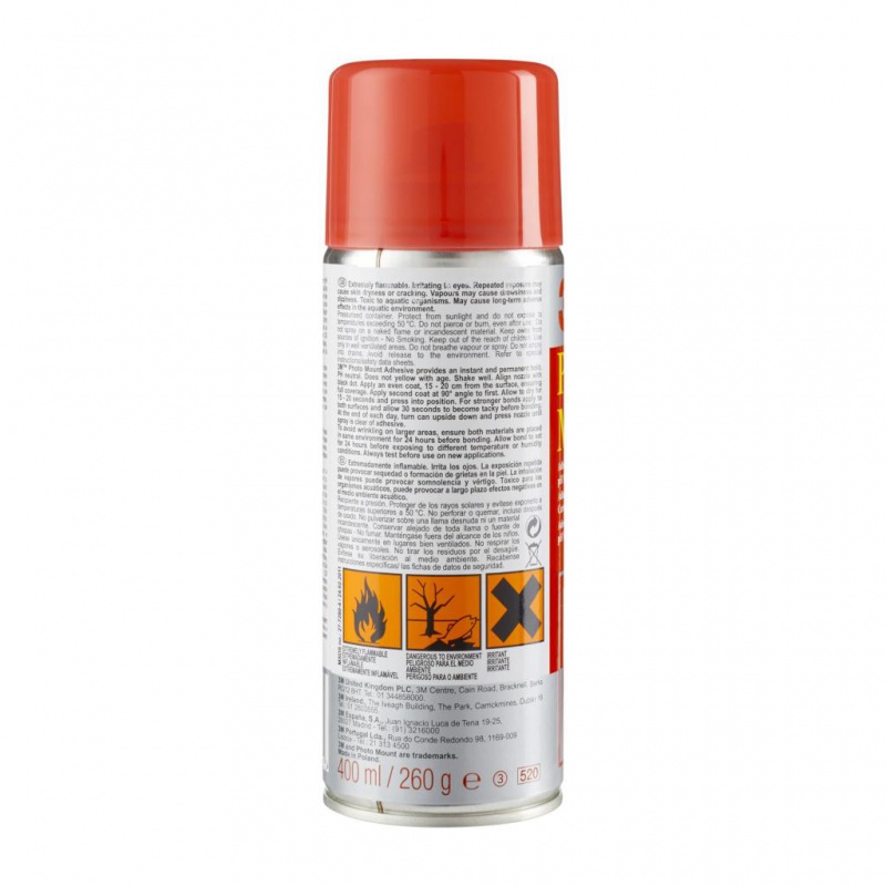 Klej w sprayu 3M Photomount (UK9479/10), do papieru fotograficznego, 400ml - zdjęcie (3