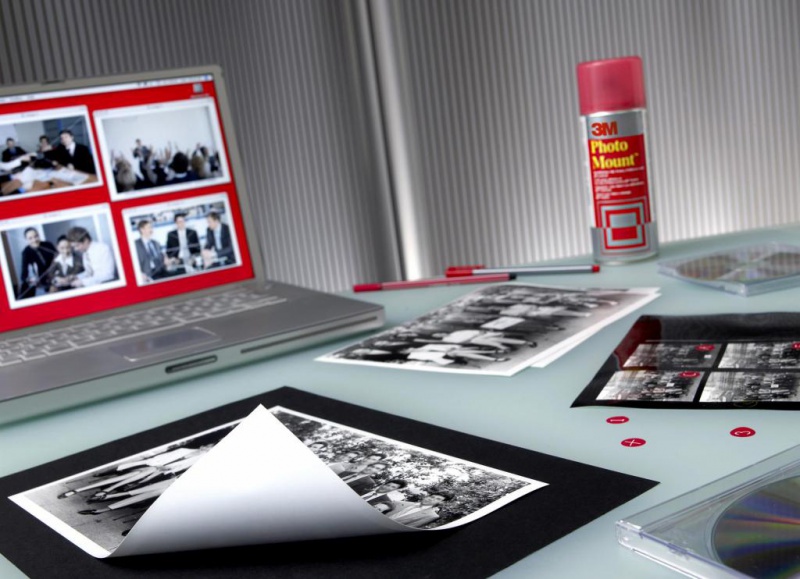 Klej w sprayu 3M Photomount (UK9479/10), do papieru fotograficznego, 400ml - zdjęcie (2