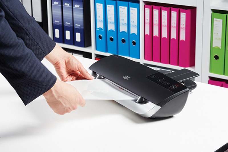 Laminator GBC Fusion 3000, A4, nagrzew.: 1,5min, prędk. laminacji: 30s, grafitowy - zdjęcie (2