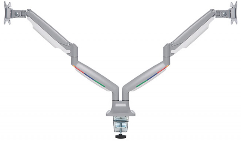 Uchwyt na monitor KENSINGTON SmartFit™ One-Touche, regulowane ramię, szary - zdjęcie (2