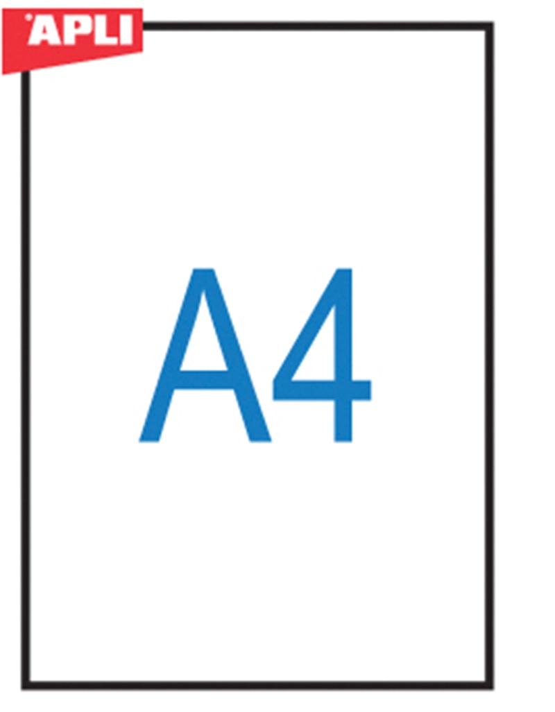 Folia do rzutników APLI, A4, do drukarki laserowej, 100ark. - zdjęcie (2