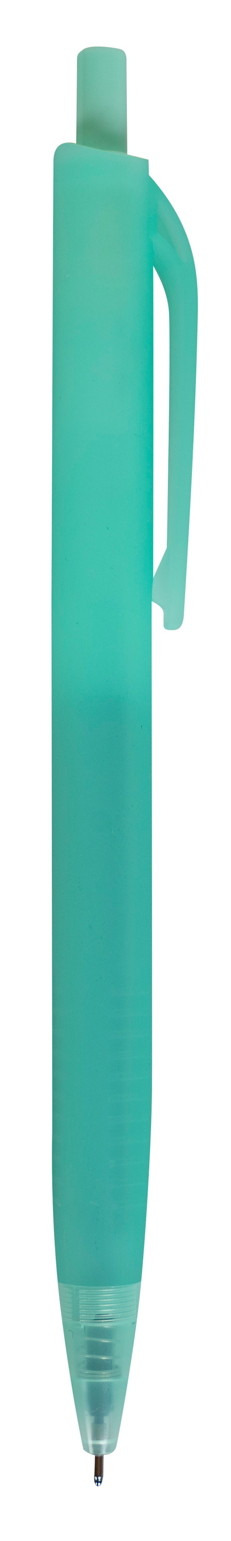 Długopis automatyczny żelowy APLI Nordik, trójkątny, wkład niebieski, mix kolorów pastel