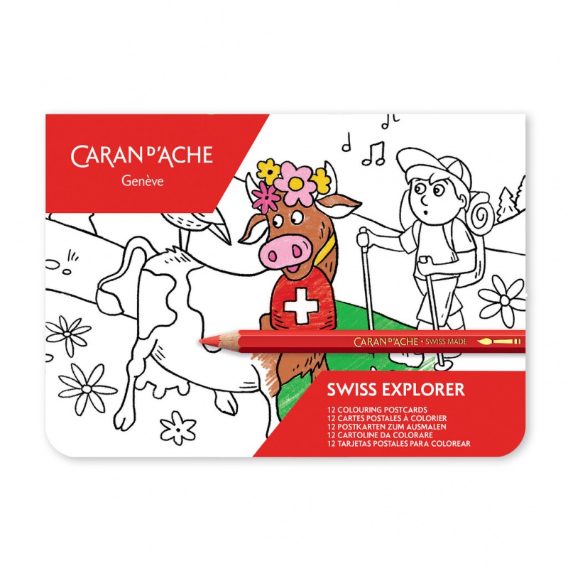 Pocztówki do kolorowania Caran d’Ache SWISS EXPLORER - zdjęcie (2