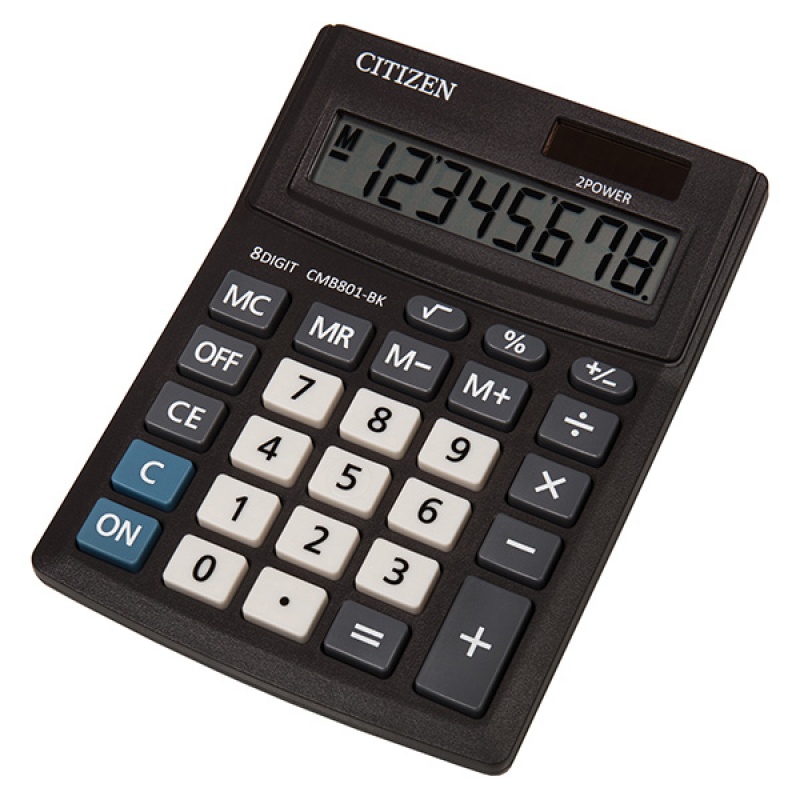 Kalkulator biurowy CITIZEN CMB801-BK Business Line, 8-cyfrowy, 137x102mm, czarny - zdjęcie (2