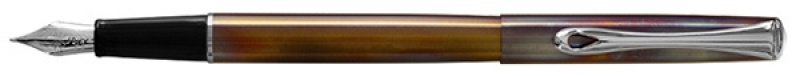 Pióro wieczne DIPLOMAT Traveller Flame, F, brązowy - zdjęcie (3