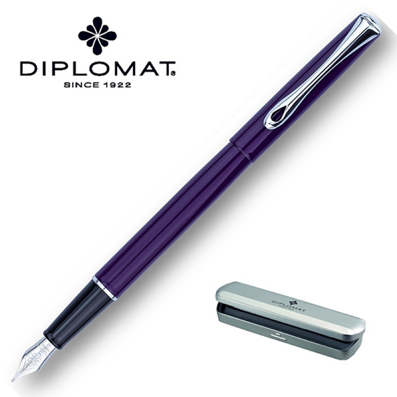 Pióro wieczne DIPLOMAT Traveller, F, fioletowe - zdjęcie (2