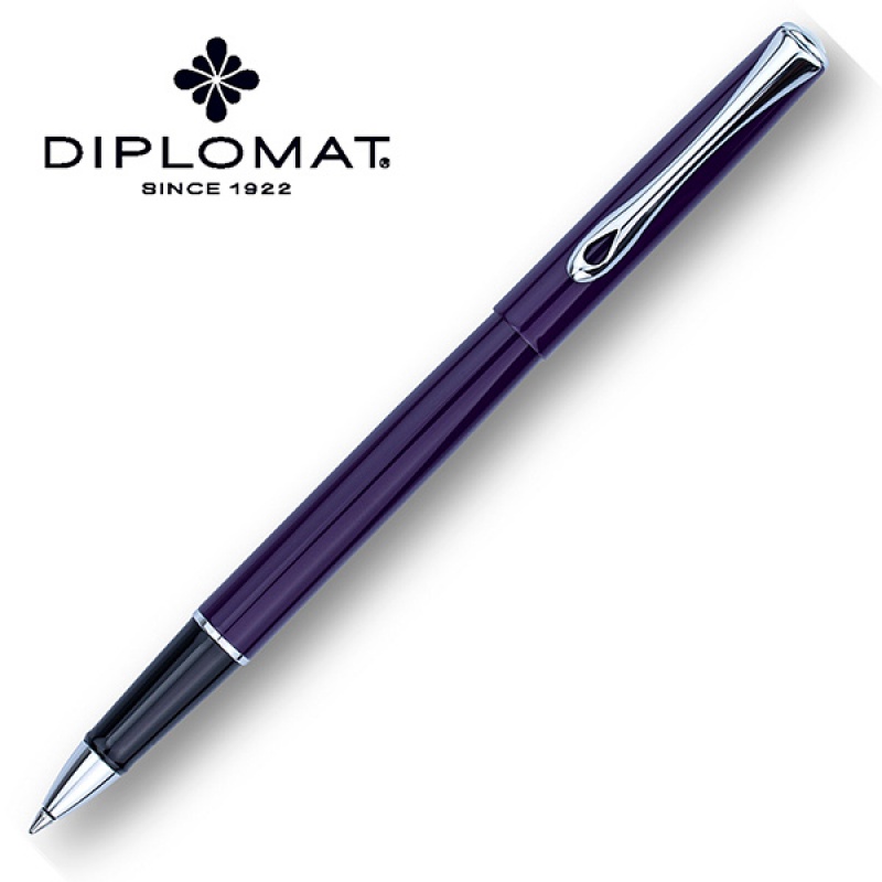 Pióro kulkowe DIPLOMAT Traveller, M, fioletowe - zdjęcie (3