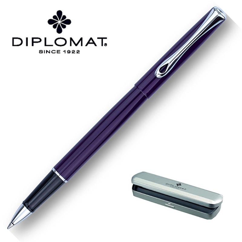 Pióro kulkowe DIPLOMAT Traveller, M, fioletowe - zdjęcie (2