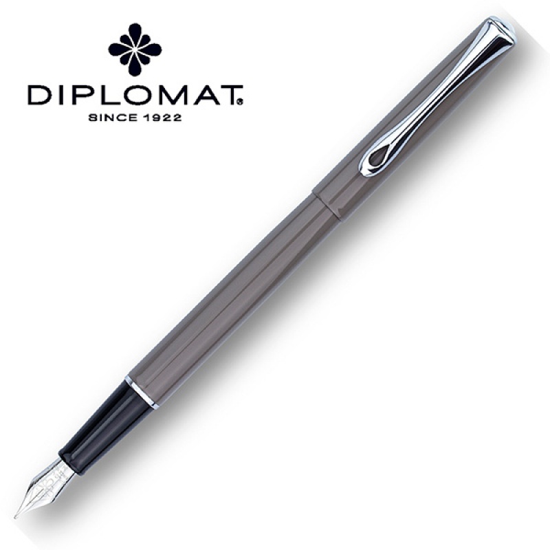Pióro wieczne DIPLOMAT Traveller, M, szare - zdjęcie (3