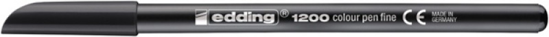 Pisak z cienką końcówką e-1200 EDDING, 1mm, czarny