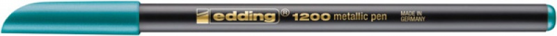 Pisak z cienką końcówką e-1200 EDDING, 1-3mm, metaliczny zielony