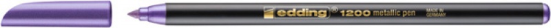 Pisak z cienką końcówką e-1200 EDDING, 1-3mm, metaliczny fioletowy